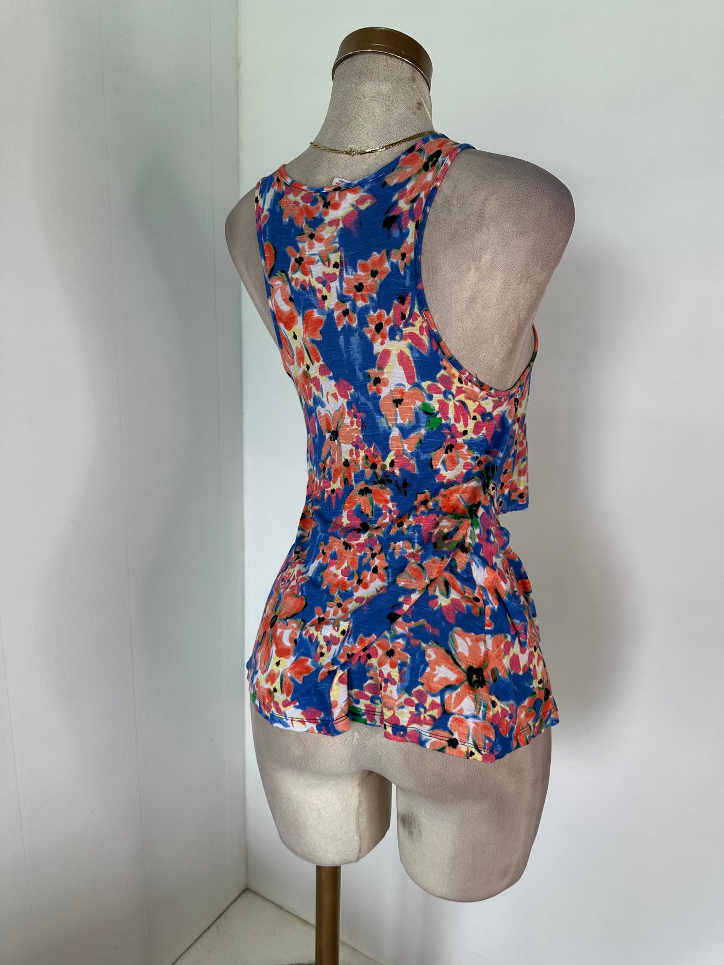 Blusa flores azul