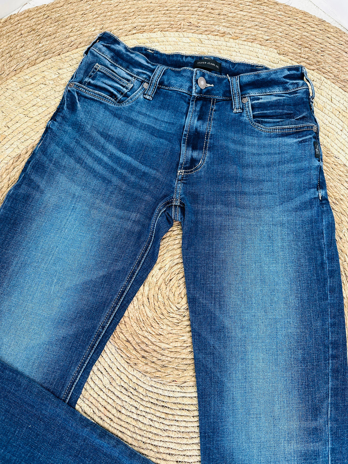 Pantalón azul recto