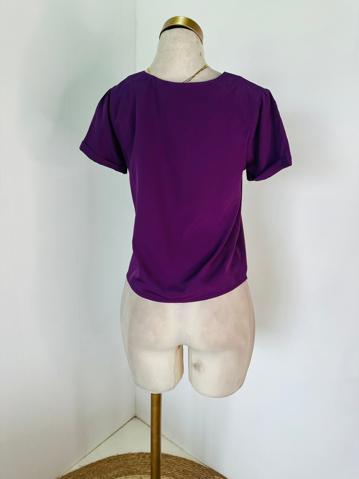 Blusa morada botones
