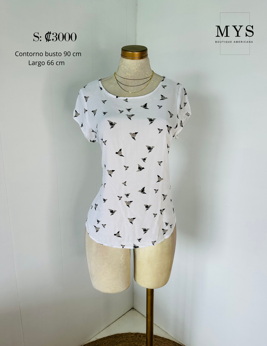 Blusa pájaros
