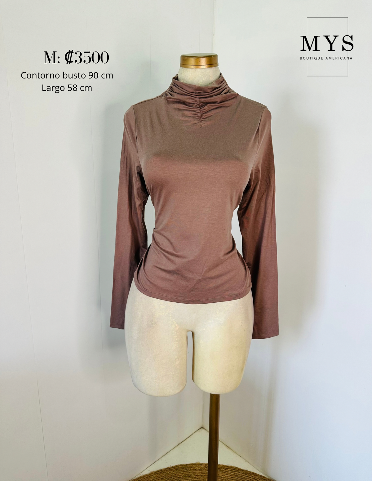 Blusa manga larga