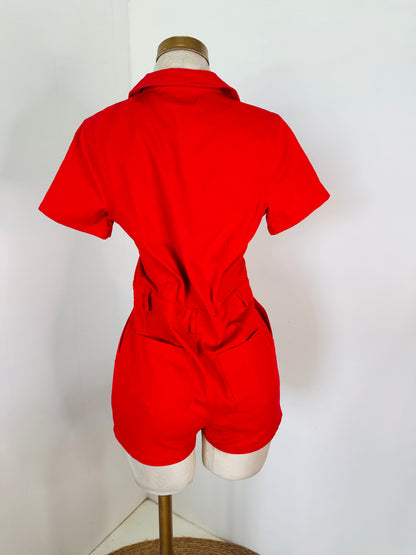 Enterizo rojo