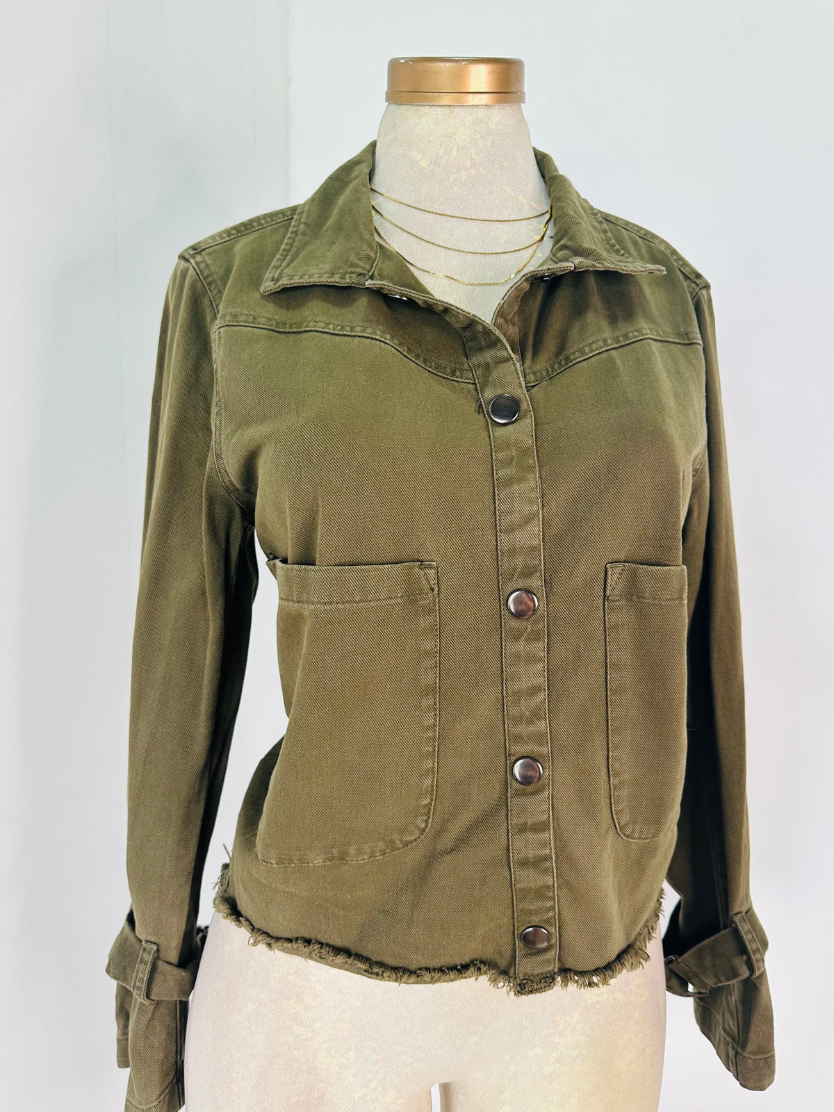 Jacket mezclilla verde