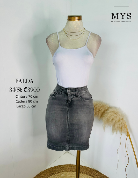 Falda gris