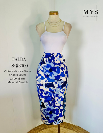 Falda azul