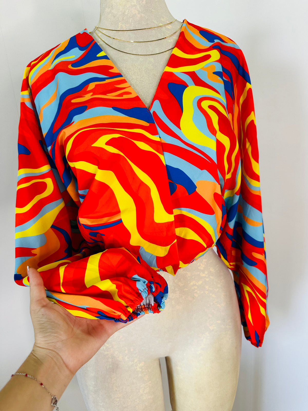 Blusa colores manga larga