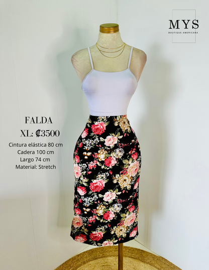 Falda flores