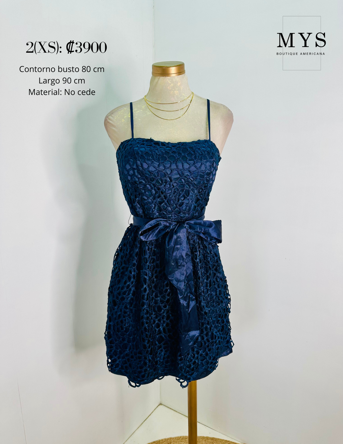 Vestido encaje azul