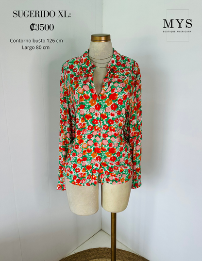Blusa flores