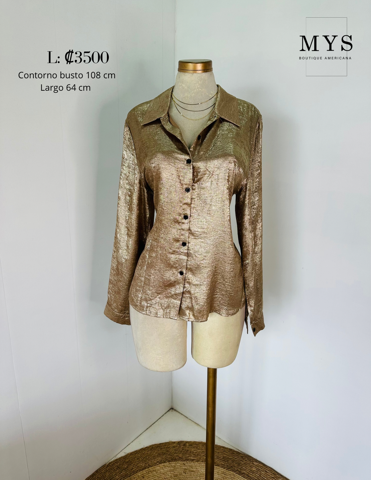 Blusa dorada