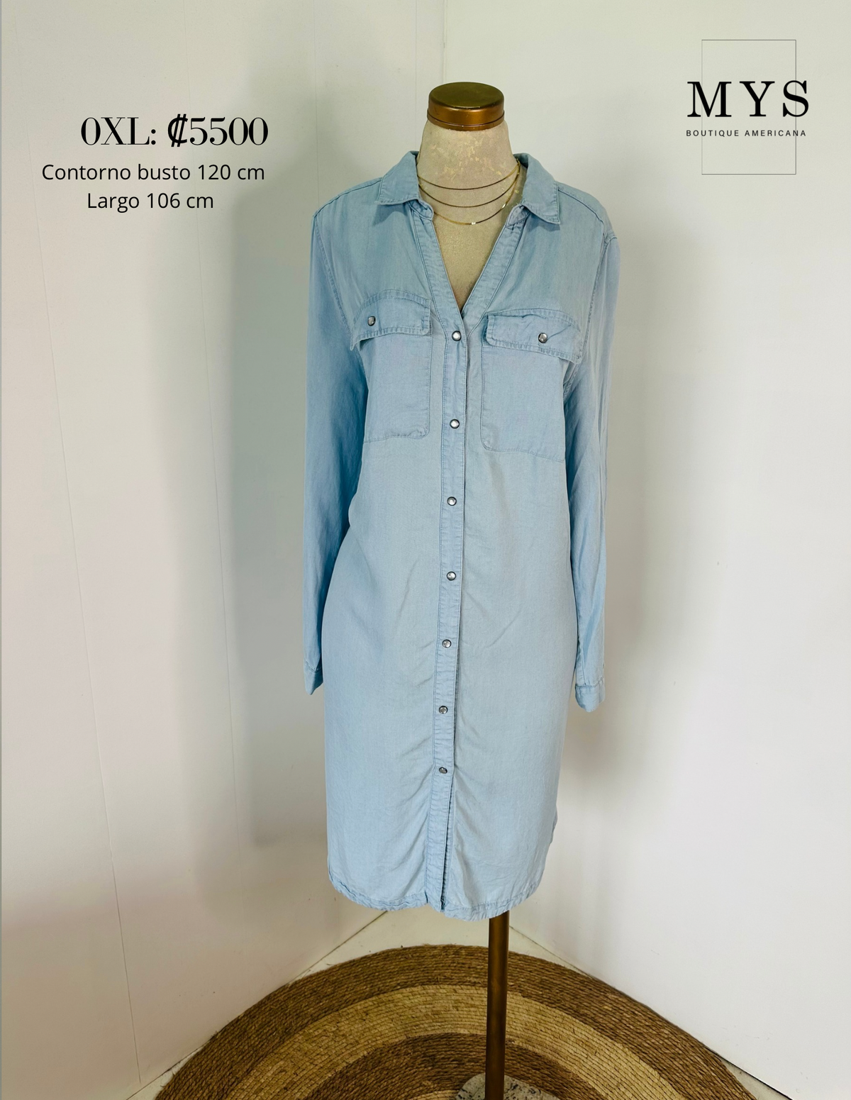 Vestido estilo mezclilla