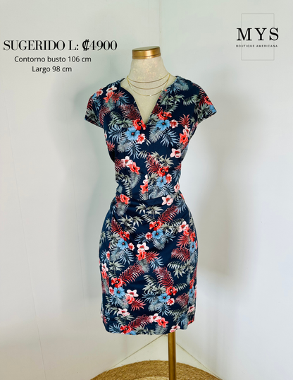 Vestido estampado flores