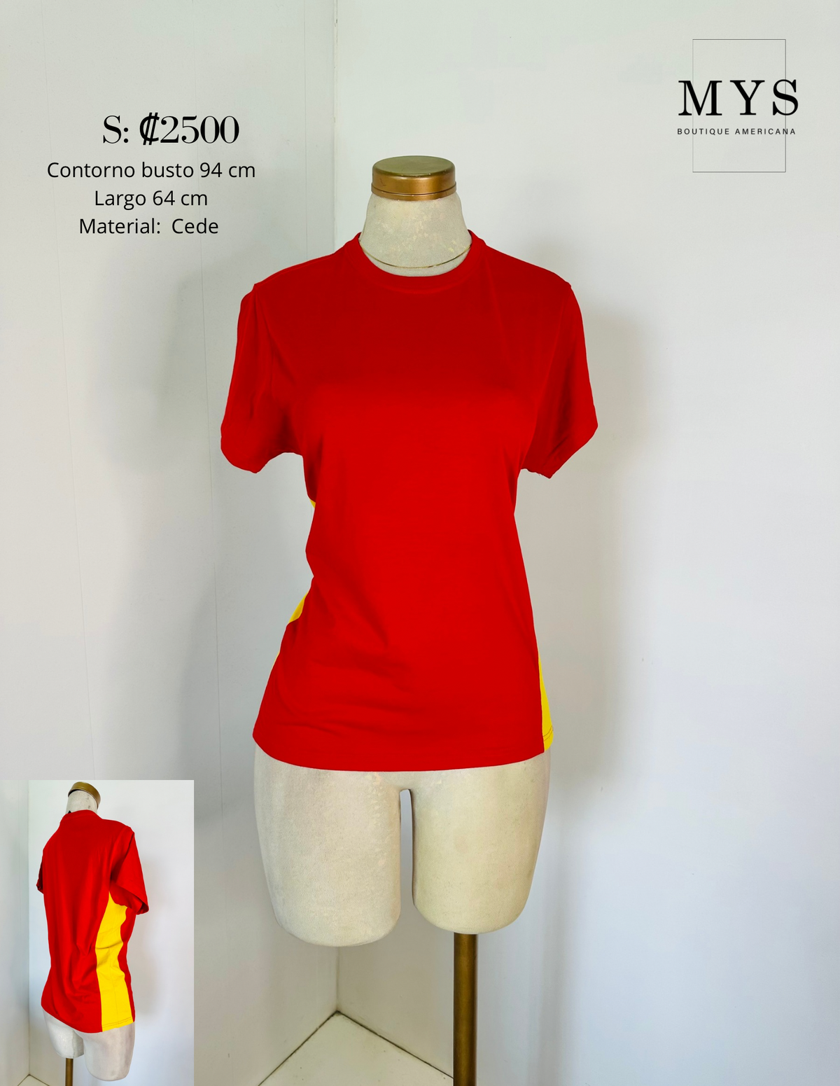 Blusa roja básica