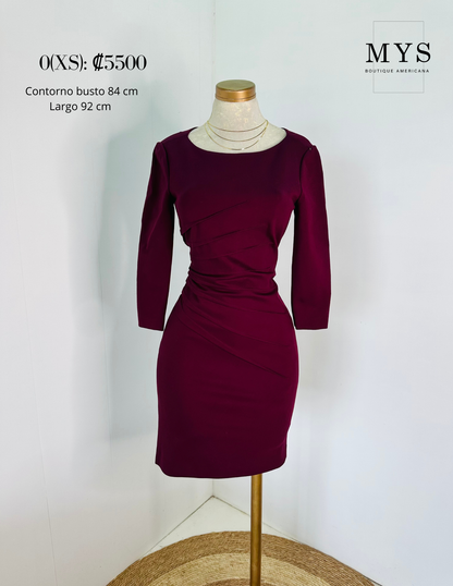 Vestido formal vino