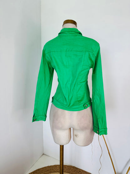 Jacket mezclilla verde
