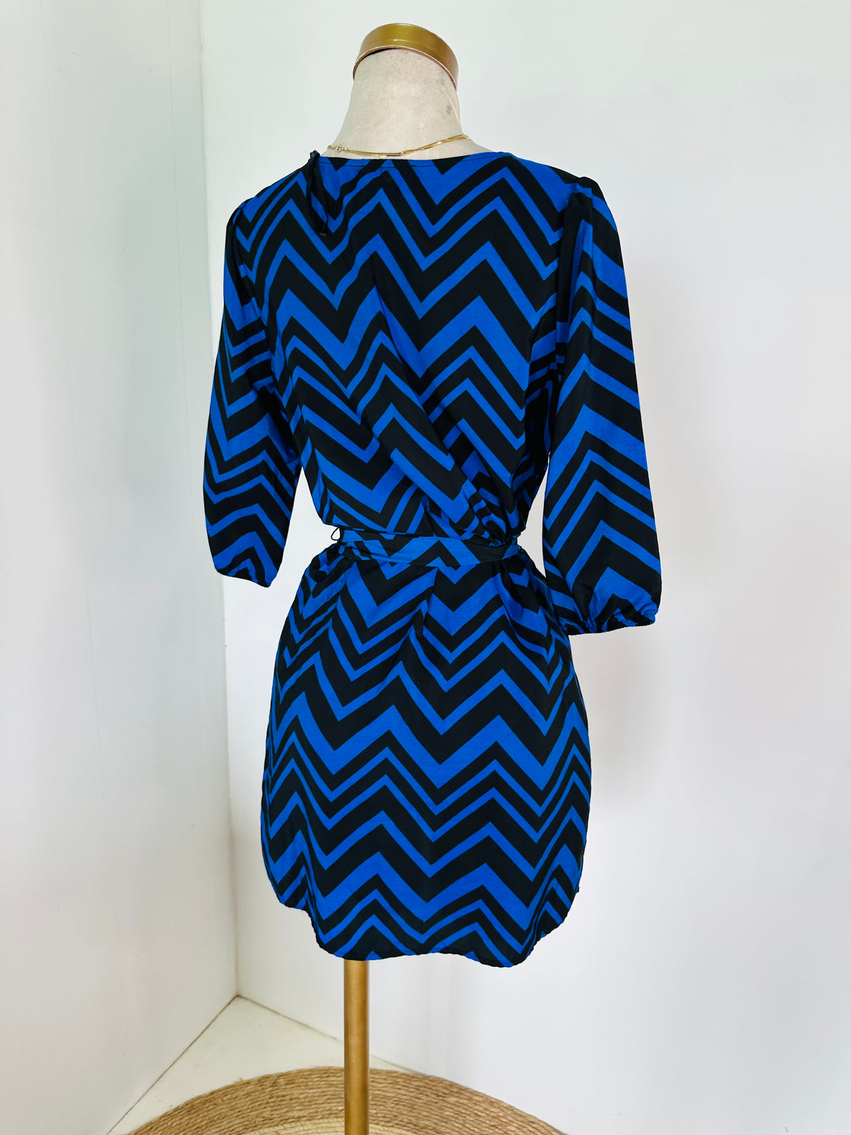 Vestido azul rayas