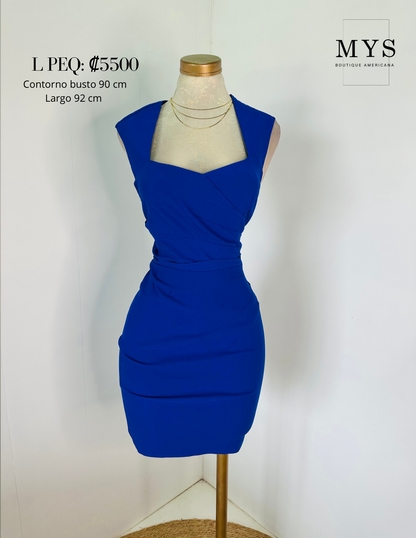 Vestido azul stretch