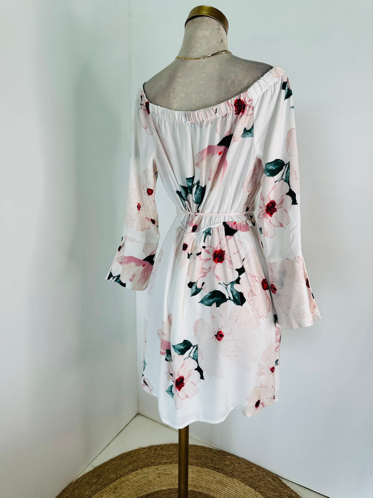 Vestido blanco flores