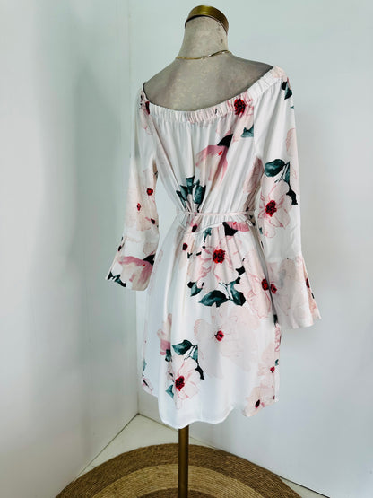 Vestido blanco flores