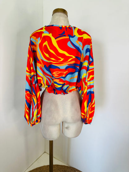 Blusa colores manga larga