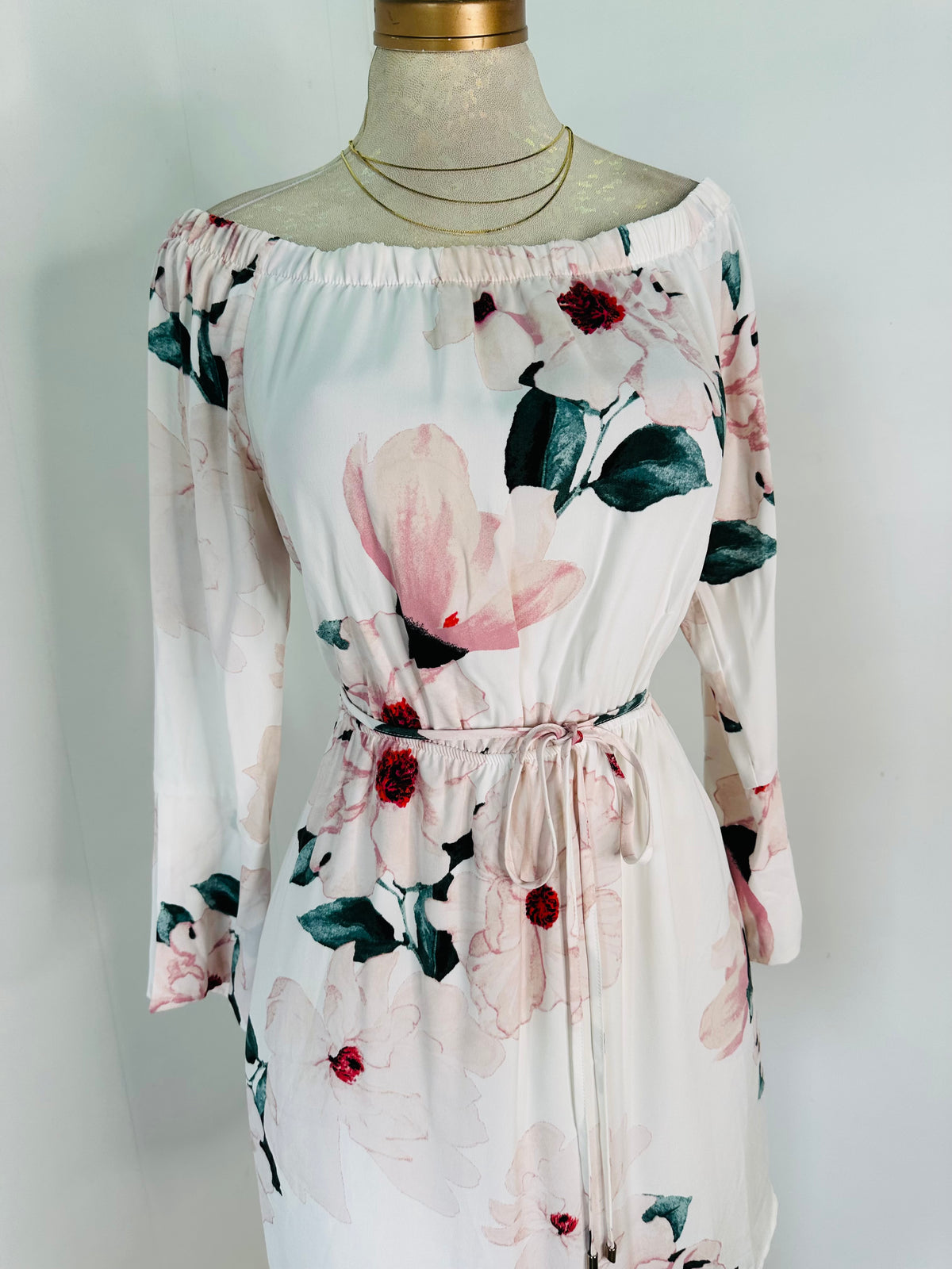 Vestido blanco flores
