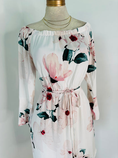 Vestido blanco flores