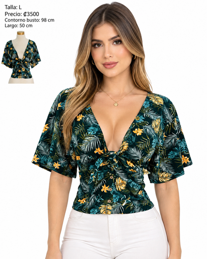 Blusa hojas