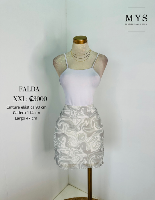 Falda gris