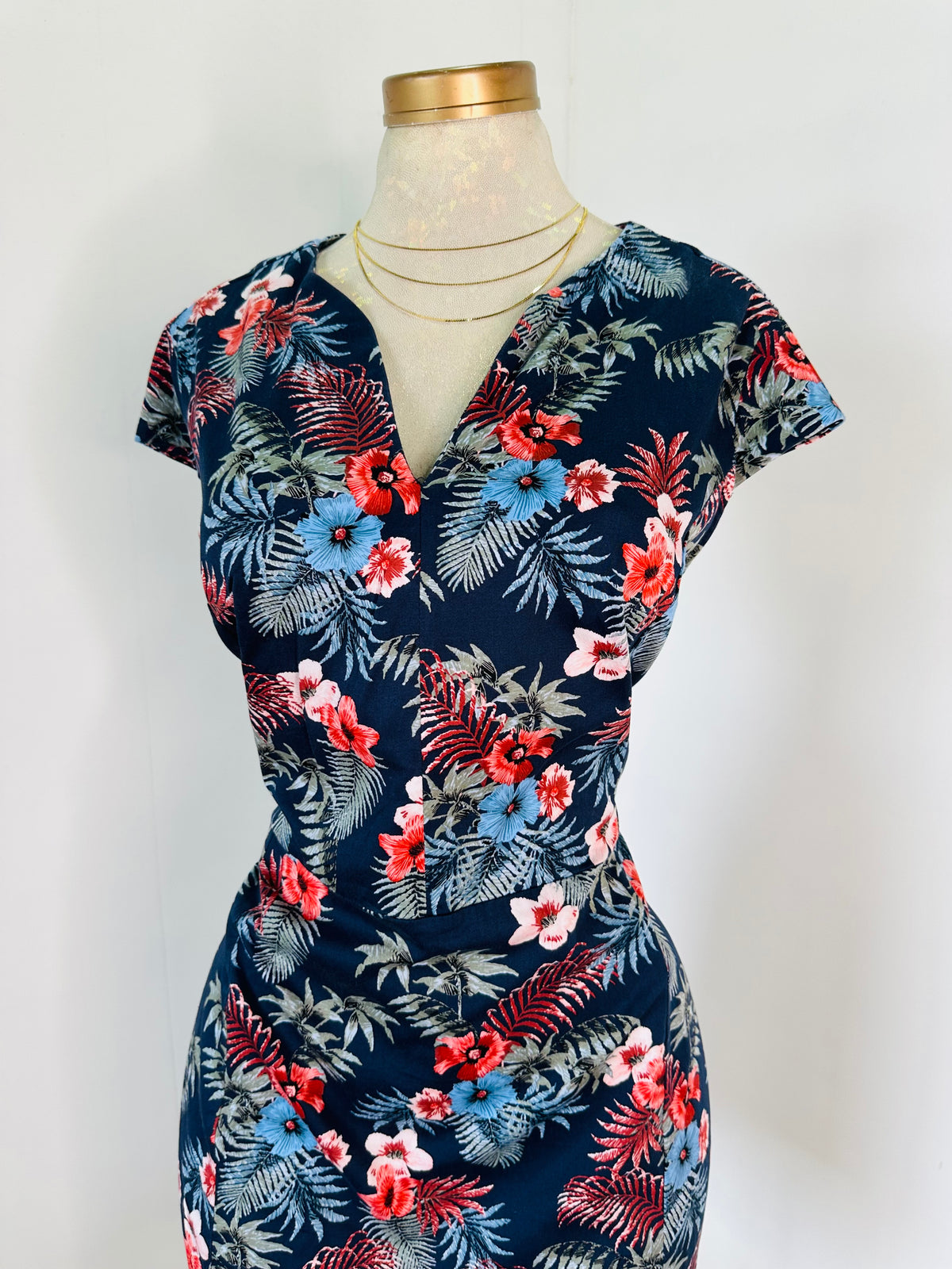 Vestido estampado flores