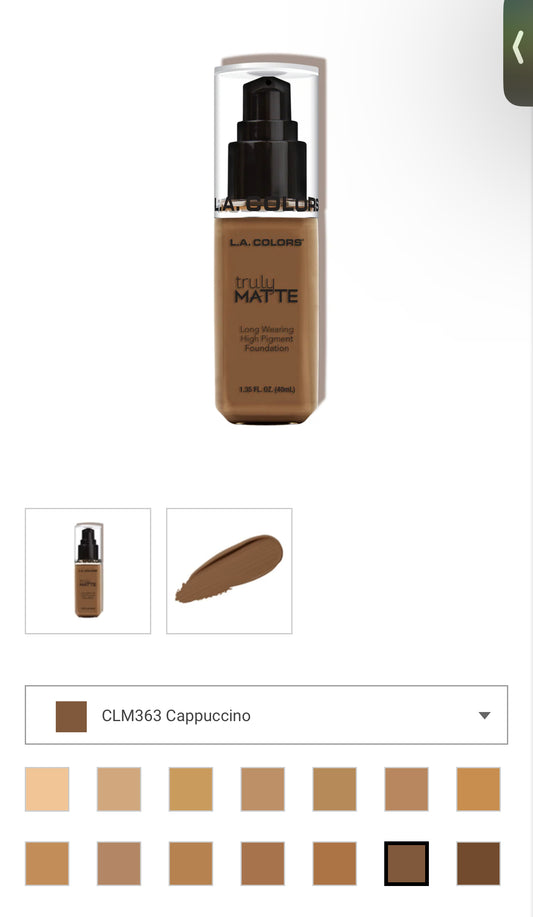 Base de maquillaje disponible capuccino