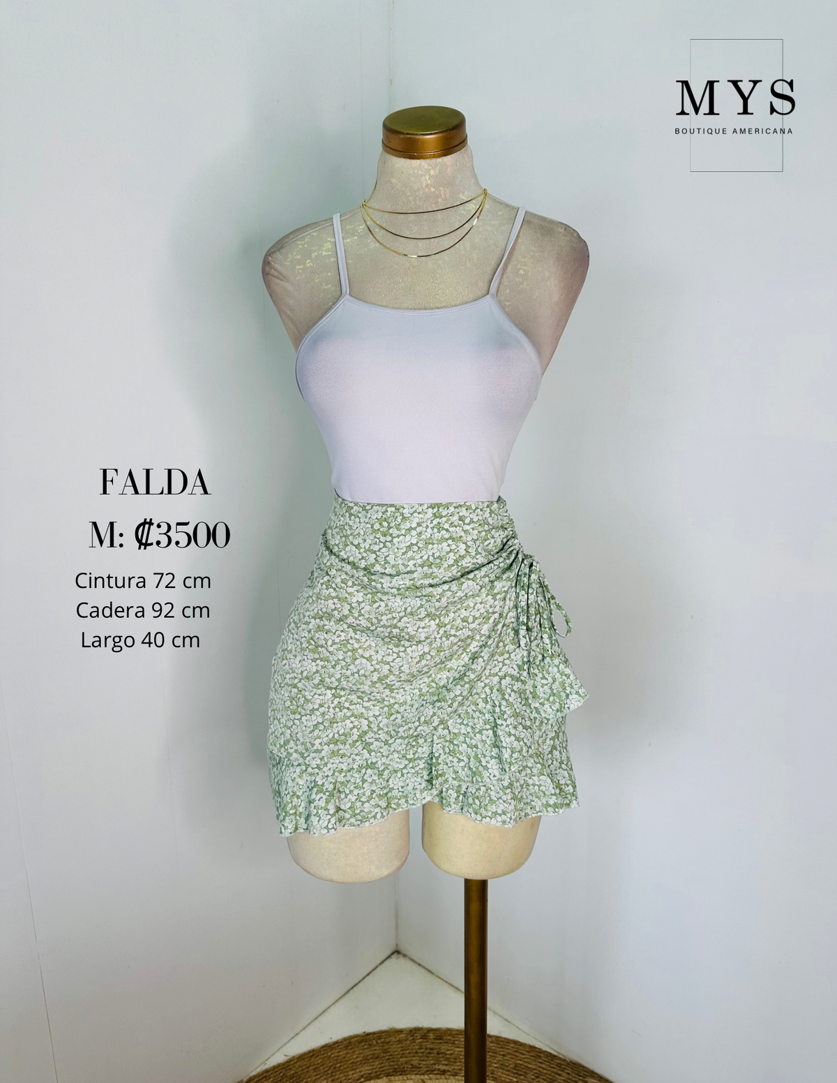 Falda verde