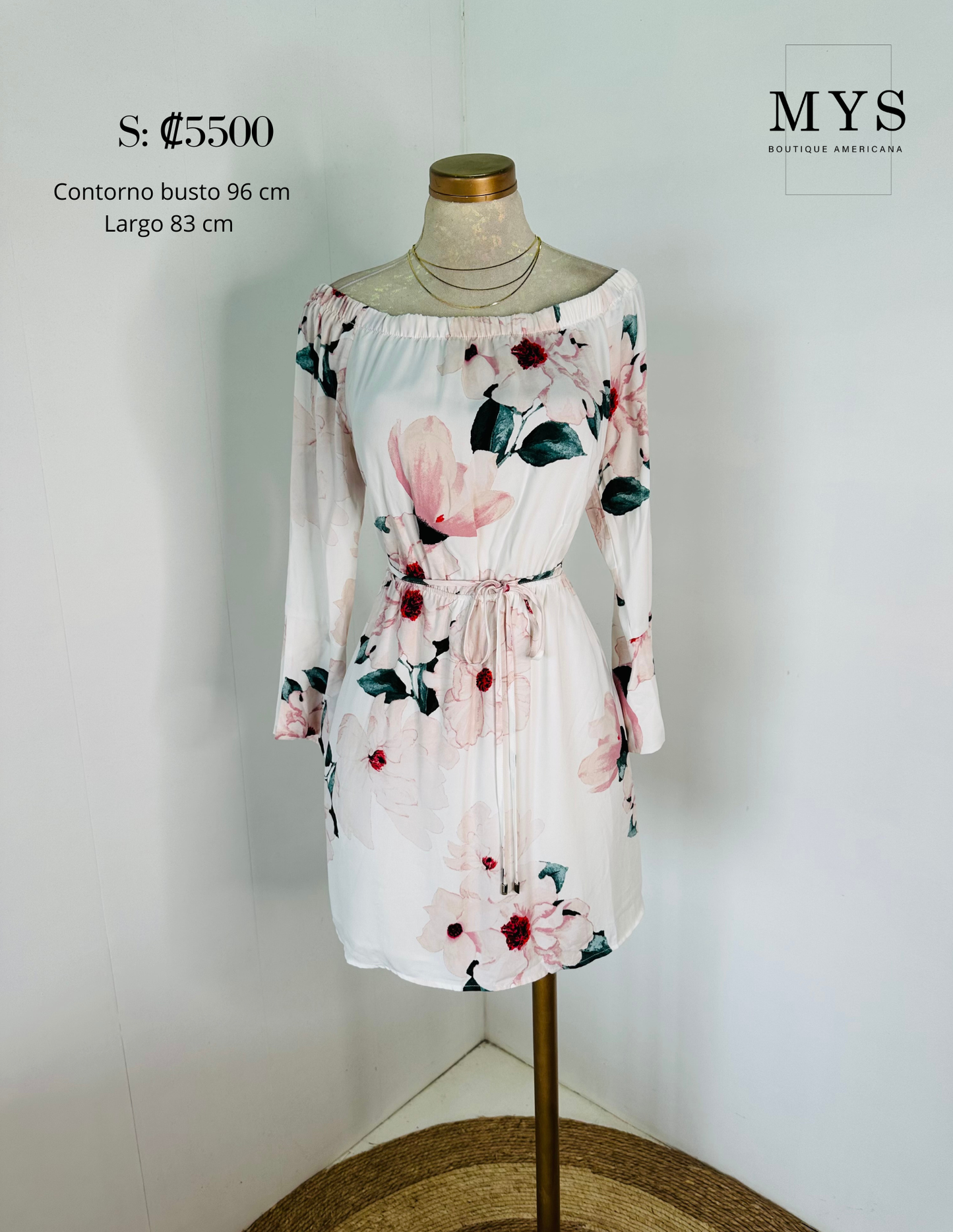 Vestido blanco flores