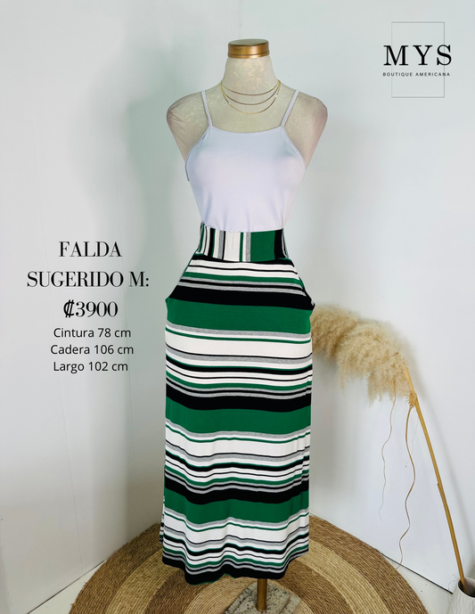 Falda rayas