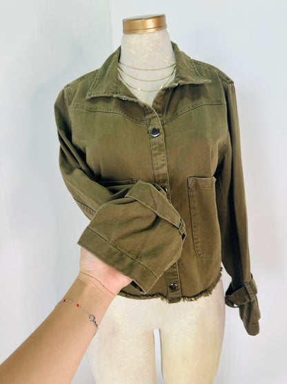 Jacket mezclilla verde