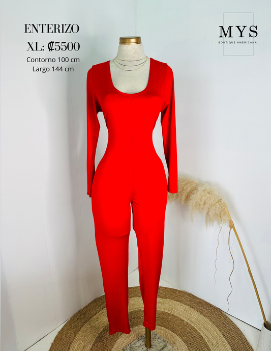 Enterizo rojo