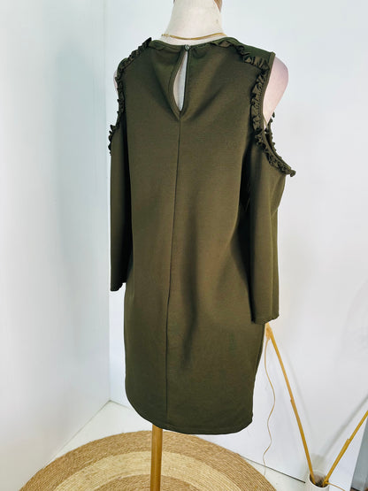 Vestido verde musgo