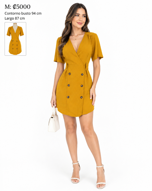 Vestido mostaza