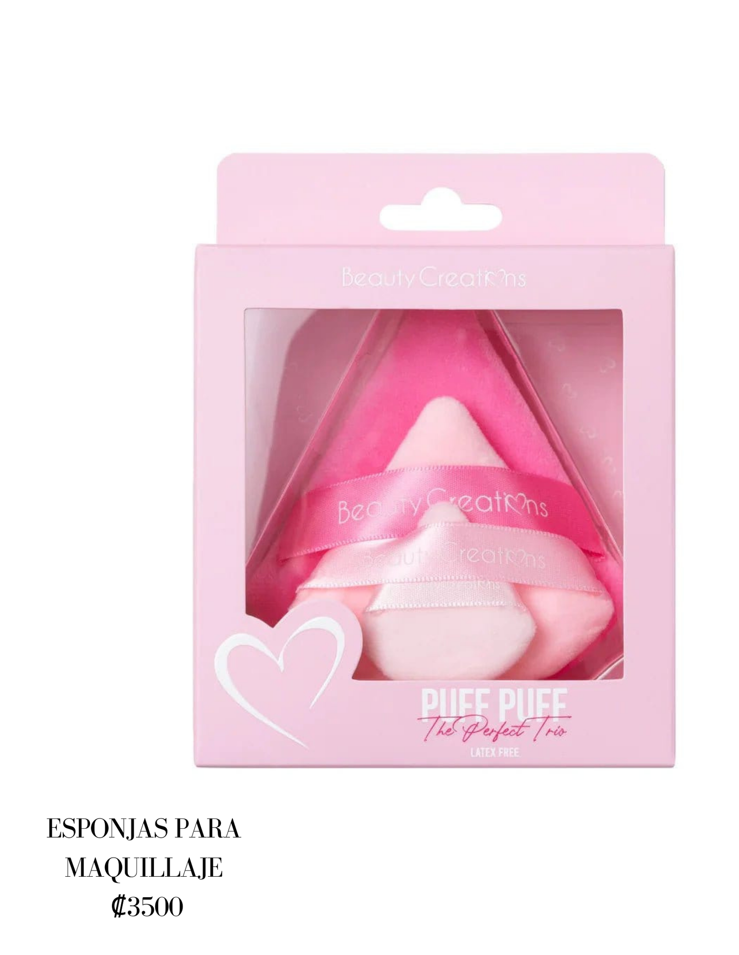 Trío de esponjas para maquillaje