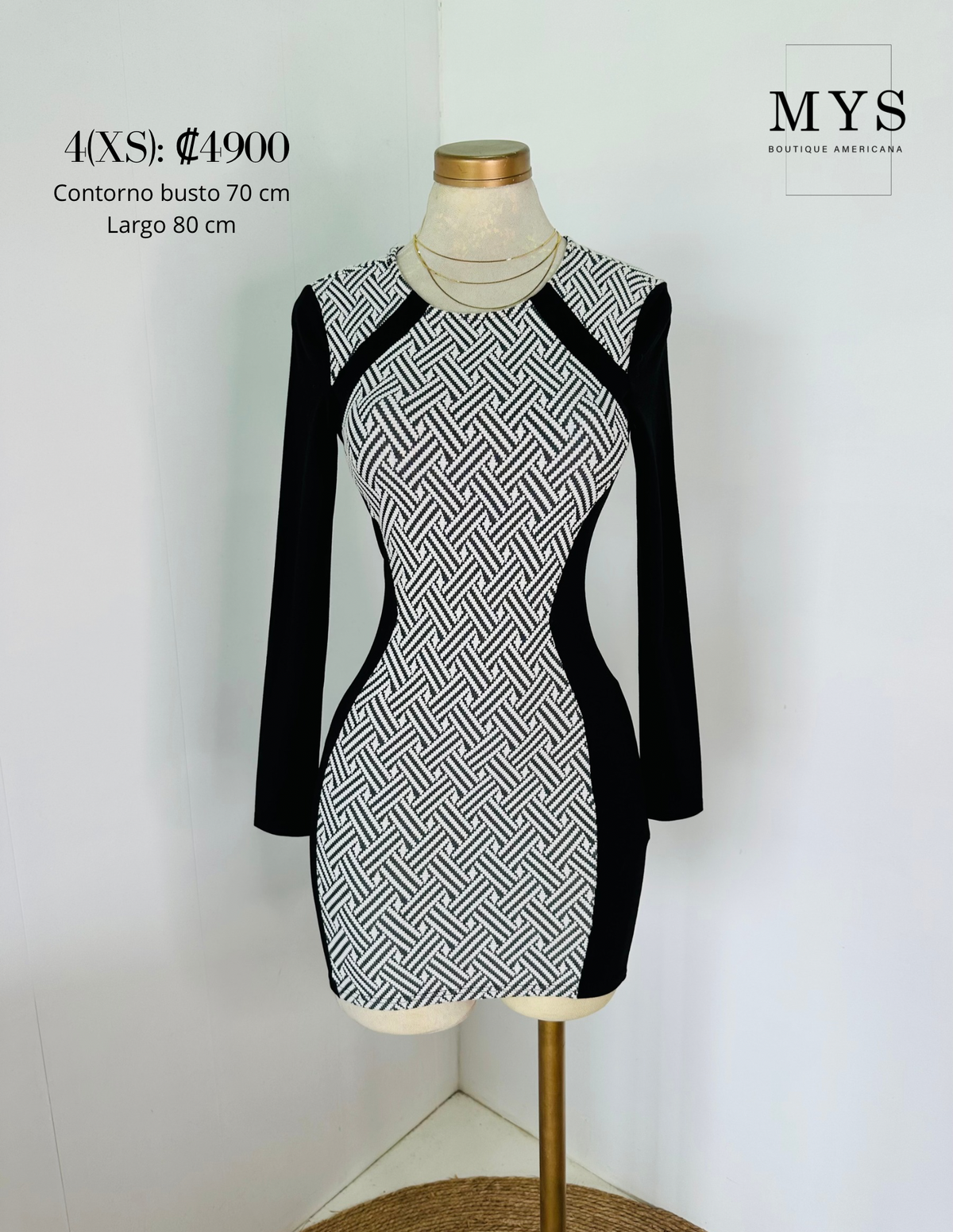 Vestido manga larga