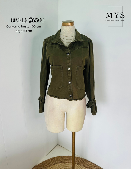 Jacket mezclilla verde