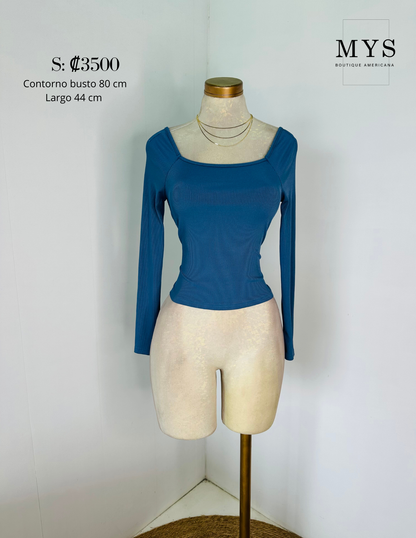 Blusa manga larga