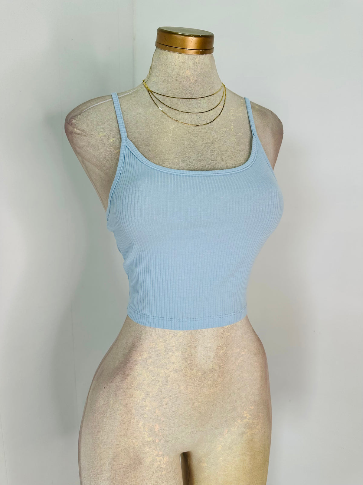 Blusa tirantes celeste