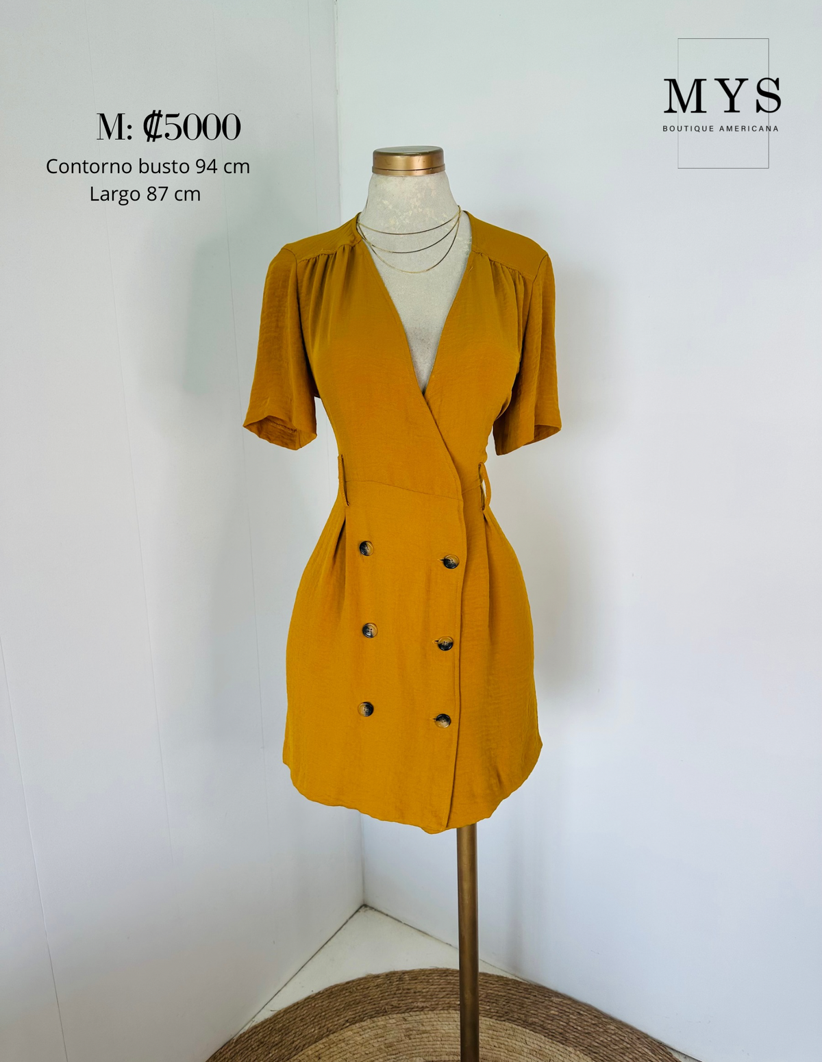 Vestido mostaza