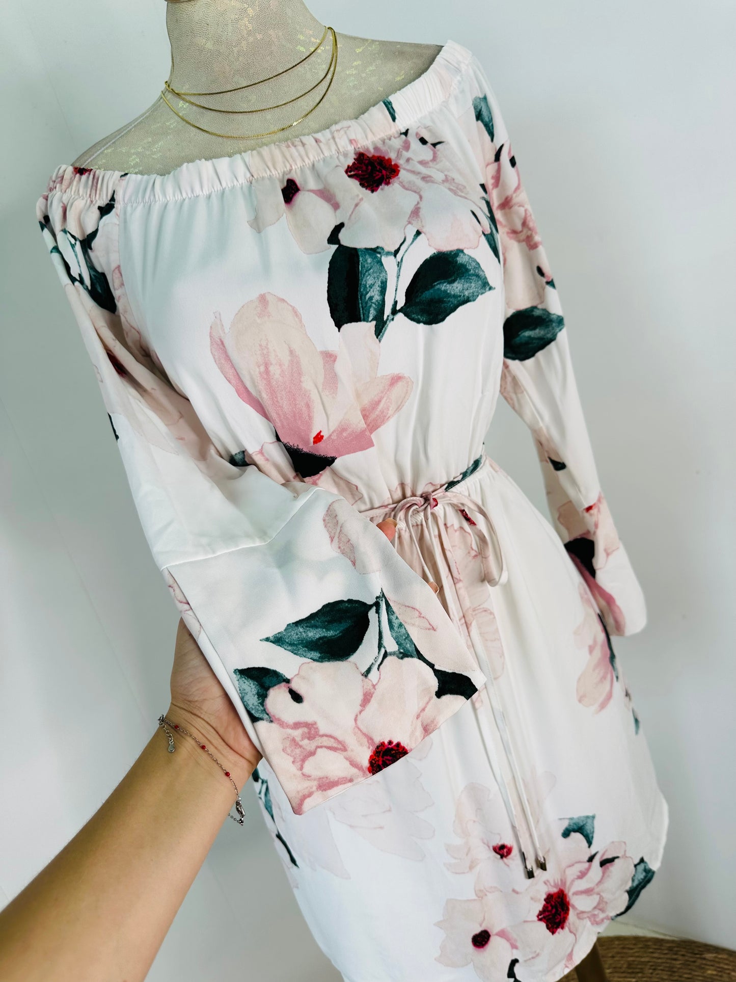 Vestido blanco flores