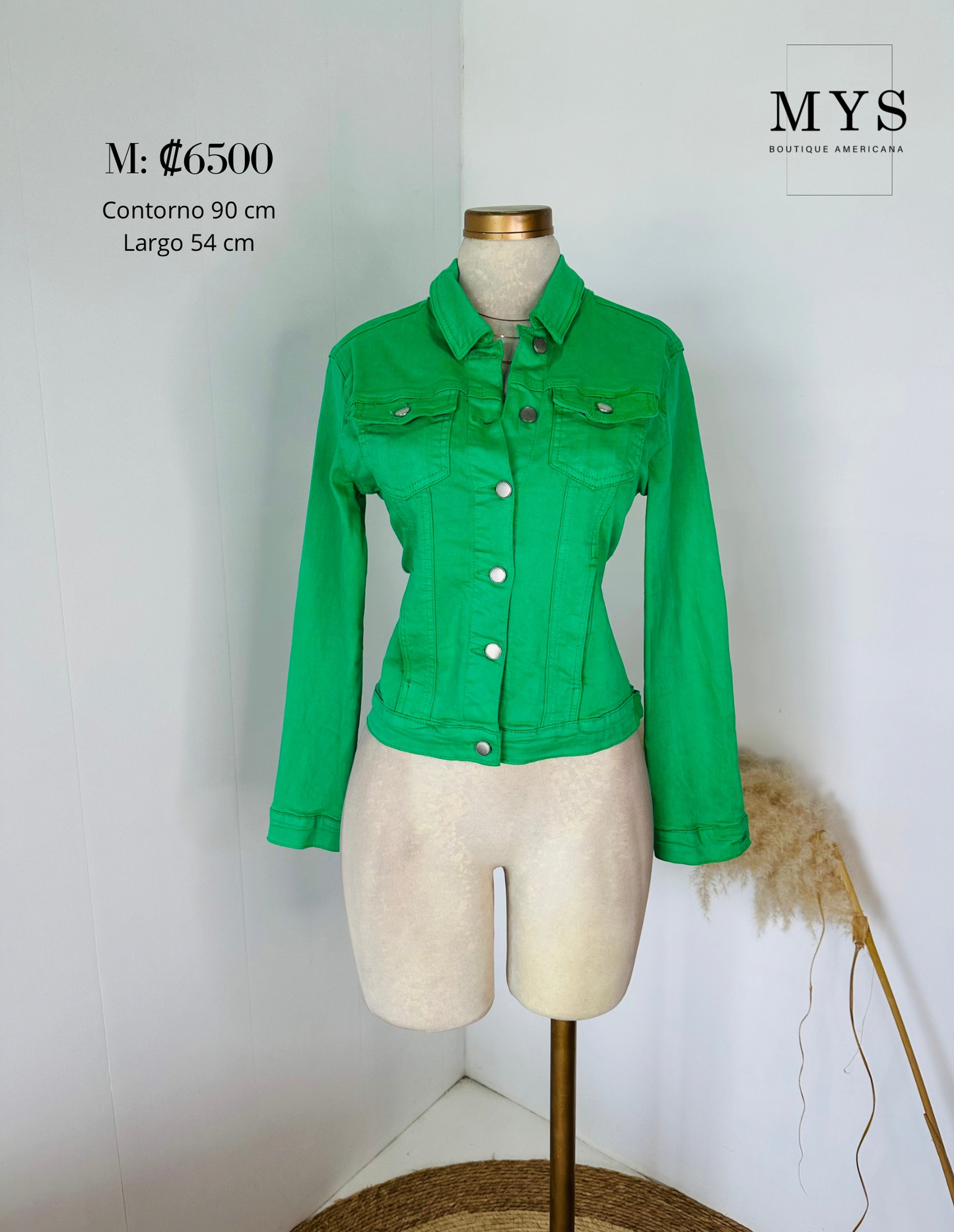 Jacket mezclilla verde