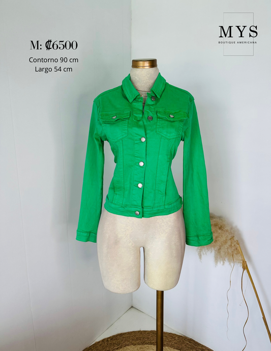 Jacket mezclilla verde