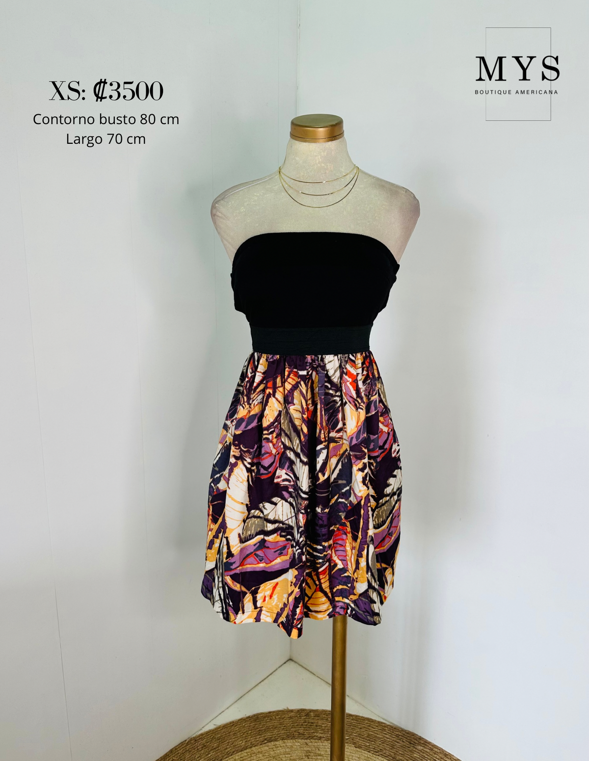 Vestido straples