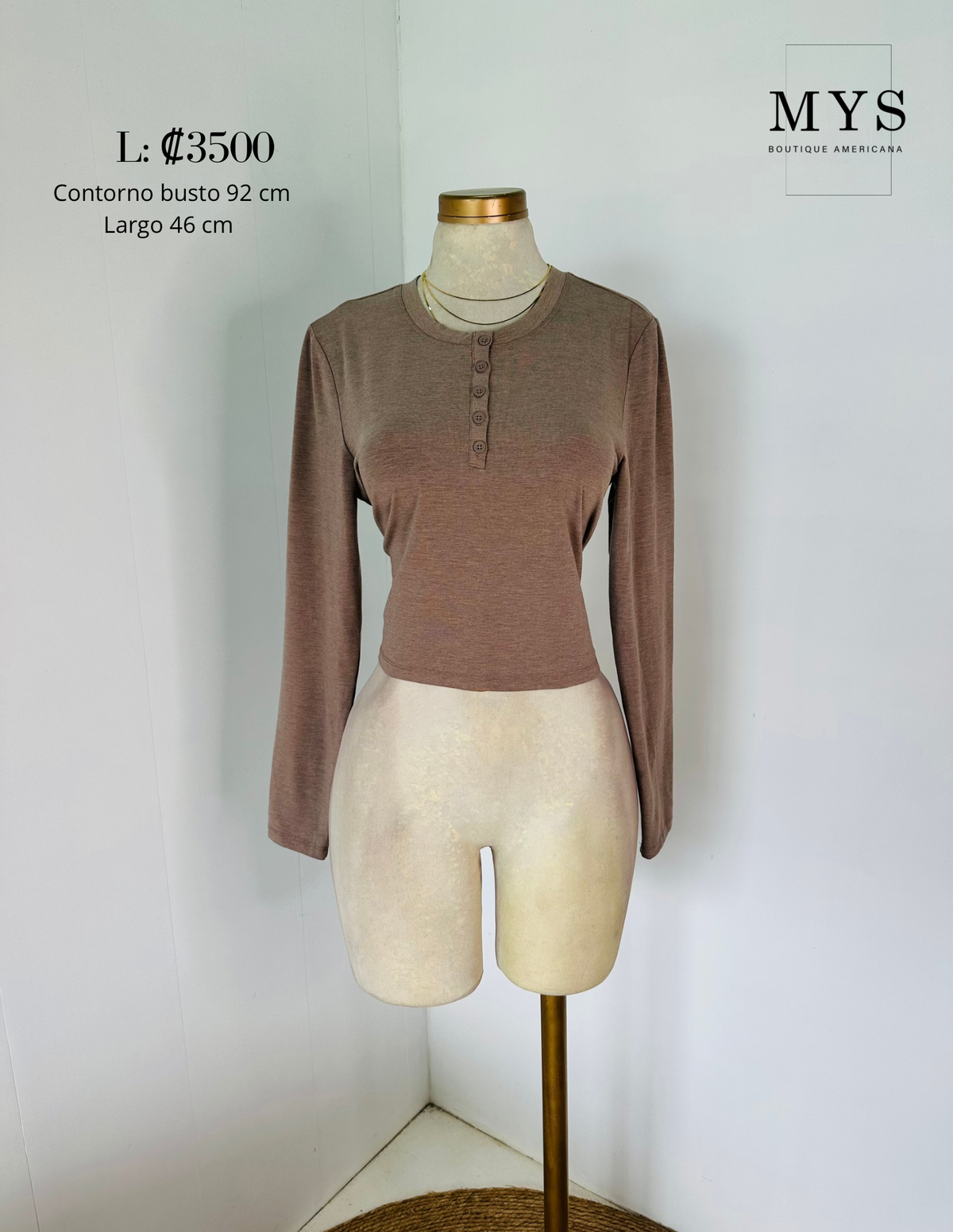 Blusa manga larga