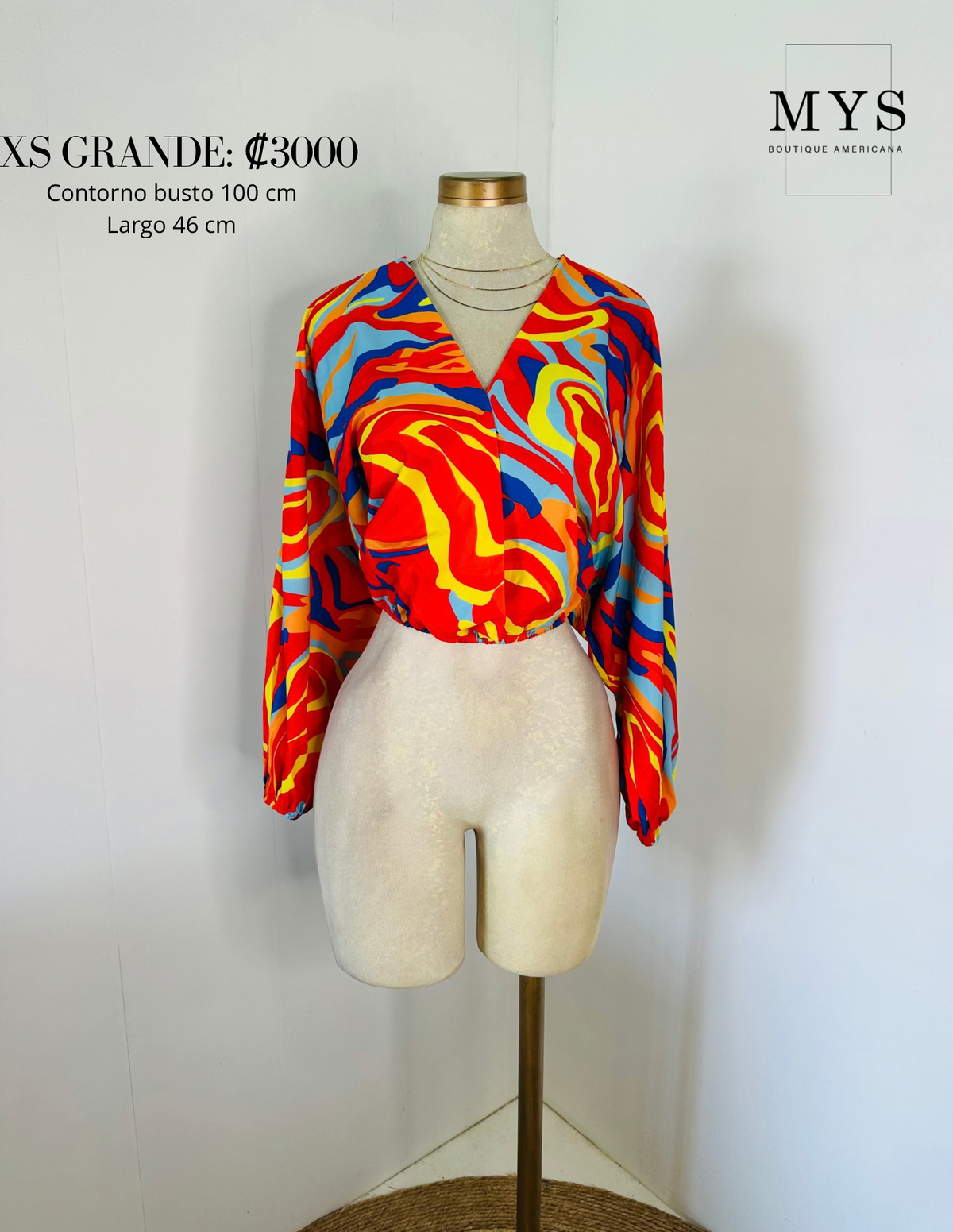 Blusa colores manga larga