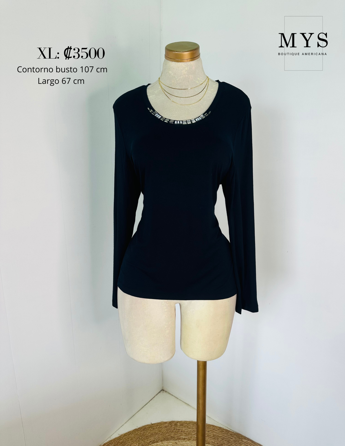 Blusa manga larga